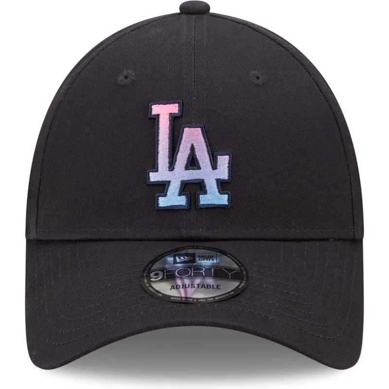 kepsar-curva-marinbla-justerbart-band-9forty-gradient-infill-fran-los-angeles-dodgers-mlb-av-new-era