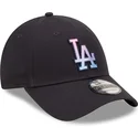kepsar-curva-marinbla-justerbart-band-9forty-gradient-infill-fran-los-angeles-dodgers-mlb-av-new-era