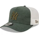 gron-truckerkeps-med-gront-new-york-yankees-mlb-logo-a-frame-jersey-essential-fran-new-era