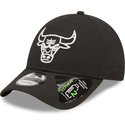 new-era-curved-brim-9forty-repreve-monochrom-chicago-bulls-nba-black-adjustable-cap