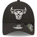 svart-justerbar-bojd-keps-9forty-repreve-monochrom-fran-chicago-bulls-nba-av-new-era