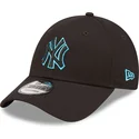 new-era-new-york-yankees-mlb-9forty-neon-outline-justerbar-svart-bojd-keps-med-bla-logotyp
