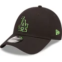 new-era-los-angeles-dodgers-mlb-9forty-neon-outline-svart-justerbar-bojd-keps-med-gront-logo
