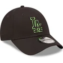 new-era-los-angeles-dodgers-mlb-9forty-neon-outline-svart-justerbar-bojd-keps-med-gront-logo