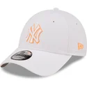 new-era-new-york-yankees-mlb-9forty-neon-outline-vit-justerbar-bojd-keps-med-orange-logotyp