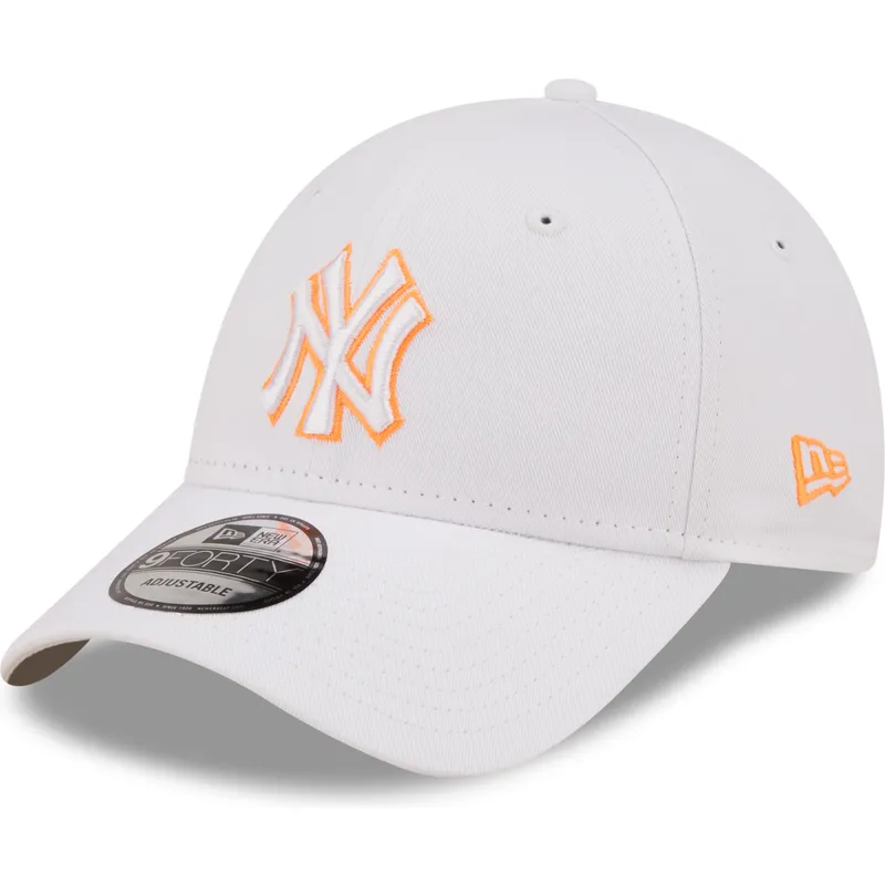 kepsar-curva-vit-justerbart-band-9forty-neon-outline-fran-new-york-yankees-mlb-av-new-era