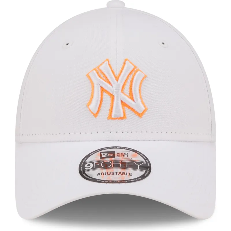 kepsar-curva-vit-justerbart-band-9forty-neon-outline-fran-new-york-yankees-mlb-av-new-era