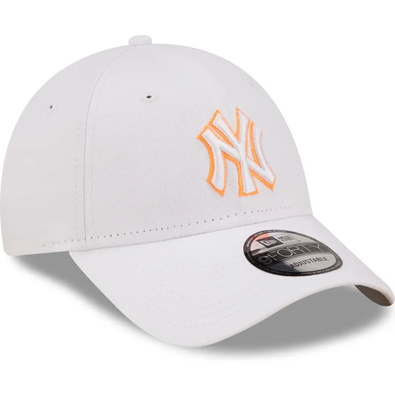 kepsar-curva-vit-justerbart-band-9forty-neon-outline-fran-new-york-yankees-mlb-av-new-era