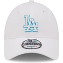 kepsar-curva-vit-justerbart-band-9forty-neon-outline-fran-los-angeles-dodgers-mlb-av-new-era