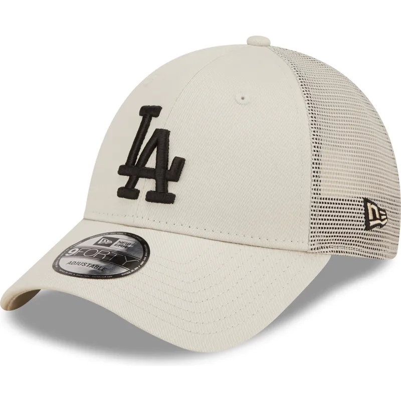 kepsar-curva-beige-justerbart-band-a-frame-home-field-fran-los-angeles-dodgers-mlb-av-new-era