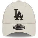 kepsar-curva-beige-justerbart-band-a-frame-home-field-fran-los-angeles-dodgers-mlb-av-new-era