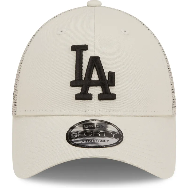 kepsar-curva-beige-justerbart-band-a-frame-home-field-fran-los-angeles-dodgers-mlb-av-new-era