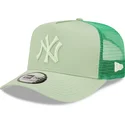 kepsar-curva-gron-snapback-claro-a-frame-tonal-mesh-fran-new-york-yankees-mlb-av-new-era