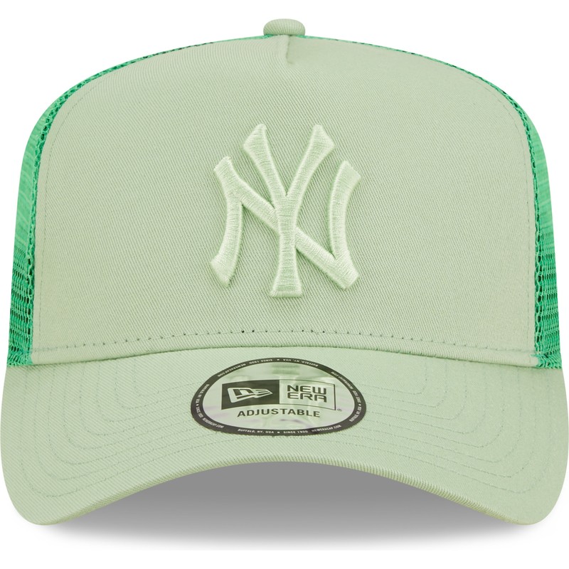 new-era-green-logo-a-frame-tonal-mesh-new-york-yankees-mlb-light-green-trucker-hat