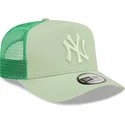 kepsar-curva-gron-snapback-claro-a-frame-tonal-mesh-fran-new-york-yankees-mlb-av-new-era