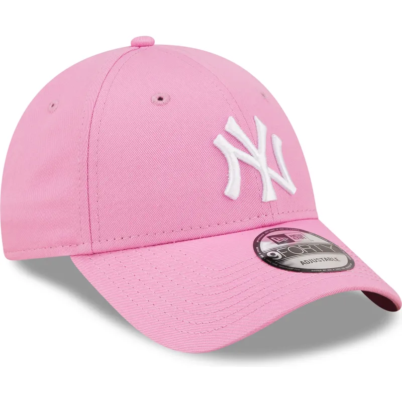 kepsar-curva-rosa-justerbart-band-9forty-league-essential-fran-new-york-yankees-mlb-av-new-era