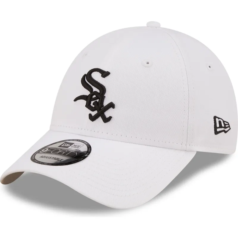 kepsar-curva-vit-justerbart-band-negro-9forty-league-essential-fran-chicago-white-sox-mlb-av-new-era