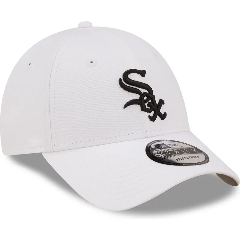 kepsar-curva-vit-justerbart-band-negro-9forty-league-essential-fran-chicago-white-sox-mlb-av-new-era