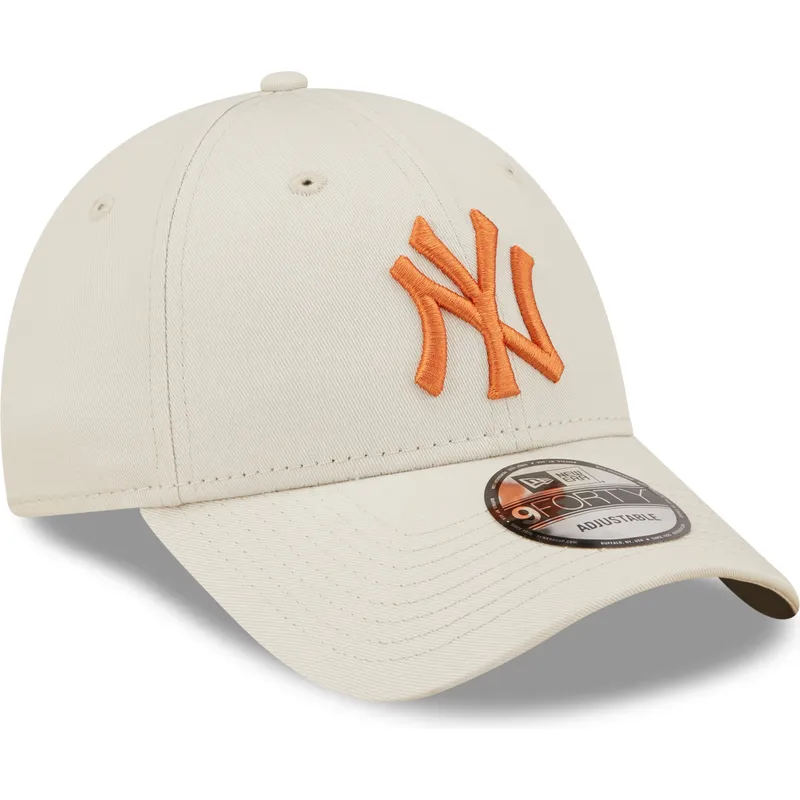 kepsar-curva-beige-justerbart-band-9forty-league-essential-fran-new-york-yankees-mlb-av-new-era