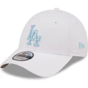 vit-justerbar-bojd-keps-med-bla-logotyp-9forty-league-essential-los-angeles-dodgers-mlb-fran-new-era