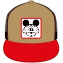 brun-och-rod-platt-truckerkeps-mickey-mouse-casf-mo4-disney-fran-capslab
