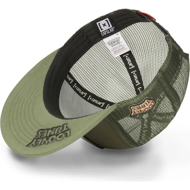 kepsar-plana-gron-snapback-coyote-looney-tunes-av-capslab
