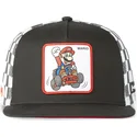 svart-och-vit-platt-truckerkeps-mario-kart-casf-ju1-super-mario-bros-fran-capslab
