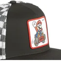 svart-och-vit-platt-truckerkeps-mario-kart-casf-ju1-super-mario-bros-fran-capslab