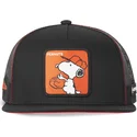 kepsar-plana-svart-snapback-snoopy-jordnotter-av-capslab