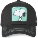 svart-bojd-keps-snapback-snoopy-nu1-peanuts-fran-capslab