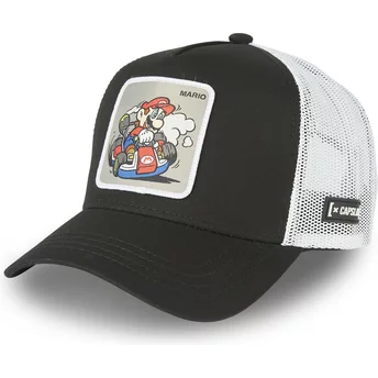 Svart och vit truckerkeps Mario Kart DRI2 Super Mario Bros. från Capslab