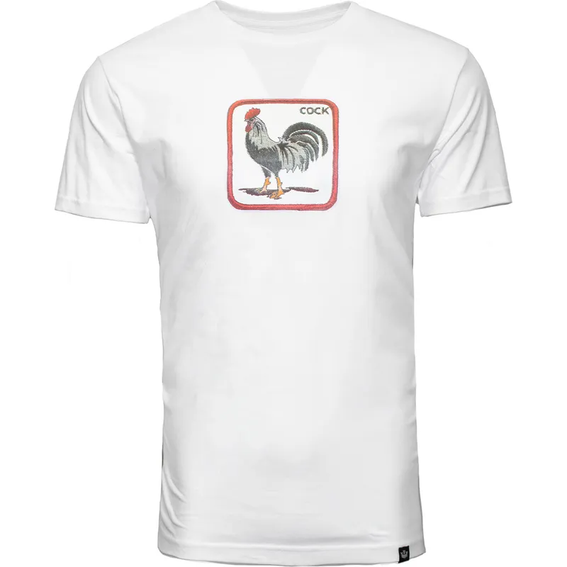 t-shirt-kort-arm-vit-fran-camiseta-manga-corta-blanca-gallo-cock-coop-the-farm-the-farm-av-goorin-bros t-shirt-kort-arm-vit-fran-camiseta-manga-corta-blanca-gallo-cock-coop-the-farm-the-farm-av-goorin-bros