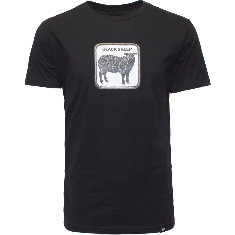 t-shirt-kort-arm-svart-fran-camiseta-manga-corta-negra-oveja-black-sheep-outcast-the-farm-the-farm-av-goorin-bros