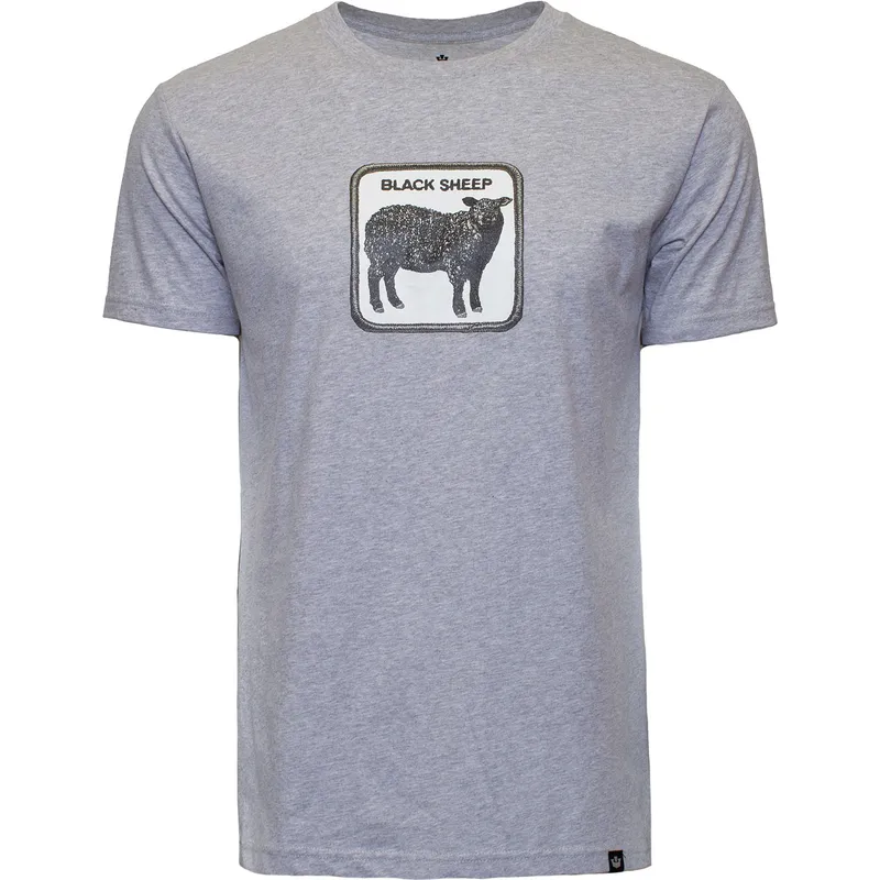 t-shirt-kort-arm-gra-fran-camiseta-manga-corta-gris-oveja-black-sheep-outcast-the-farm-the-farm-av-goorin-bros