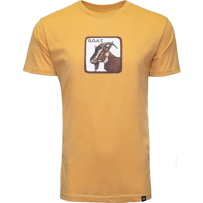 t-shirt-kort-arm-gul-fran-camiseta-manga-corta-amarilla-cabra-goat-flat-hand-the-farm-the-farm-av-goorin-bros