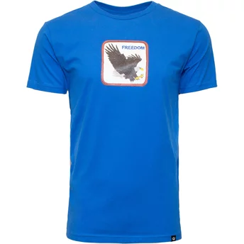Blå kortärmad T-shirt med Frihetsörn Pinion från Goorin Bros The Farm