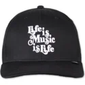 svart-justerbar-bojd-keps-life-is-music-is-life-truefit-ioi-fran-djinns