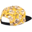 djinns-lucky-cat-linen-gul-och-svart-snapback-flat-keps