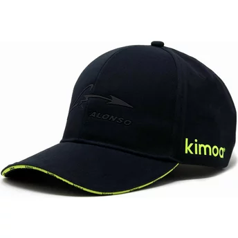 Svart justerbar böjd keps Fernando Alonso från Aston Martin Formel 1 av Kimoa