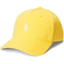 gul-bojd-snapback-keps-med-vitt-ponte-darted-modern-sport-logo-av-polo-ralph-lauren