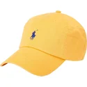justerbar-gul-bojd-keps-med-bla-logotyp-cotton-chino-classic-sport-fran-polo-ralph-lauren