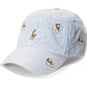 justerbar-bla-och-vit-bojd-keps-classic-sport-fran-polo-ralph-lauren