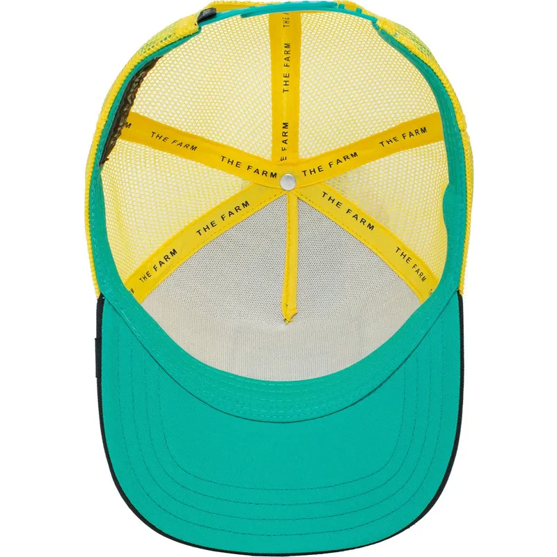 truckerkeps-gul-och-svart-hund-labrador-retriever-loyal-doggy-trip-the-farm-fran-goorin-bros