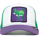 goorin-bros-vit-gron-och-violett-asna-ass-donkey-trip-the-farm-truckerkeps