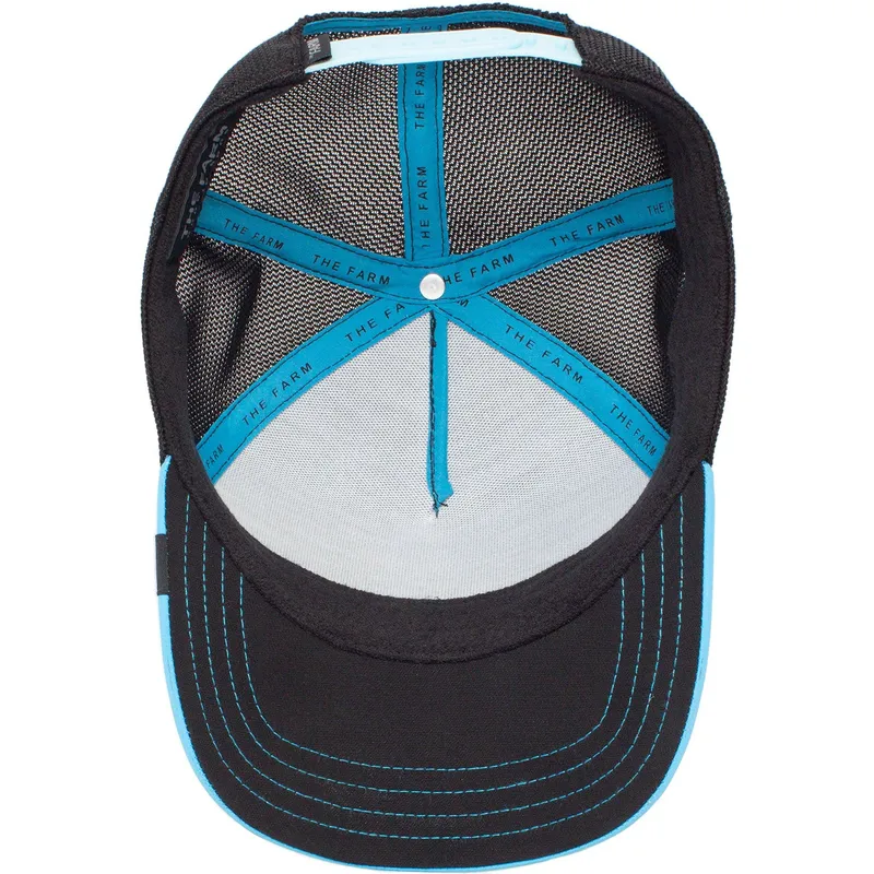 truckerkeps-svart-och-bla-tiger-tiger-blue-streak-the-farm-fran-goorin-bros