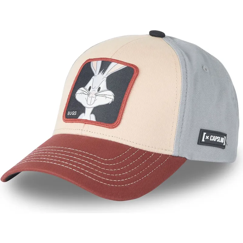bojd-keps-beige-marinbla-och-rod-snapback-bugs-bunny-bu6-looney-tunes-fran-capslab