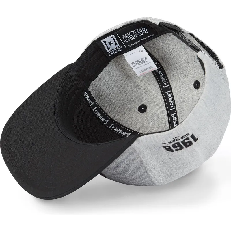 kepsar-plana-gra-snapback-snoopy-jordnotter-av-capslab
