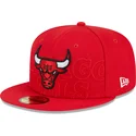 kepsar-plana-rod-justerad-59fifty-draft-edition-2023-fran-chicago-bulls-nba-av-new-era