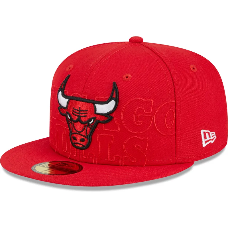 kepsar-plana-rod-justerad-59fifty-draft-edition-2023-fran-chicago-bulls-nba-av-new-era