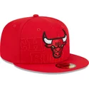 kepsar-plana-rod-justerad-59fifty-draft-edition-2023-fran-chicago-bulls-nba-av-new-era
